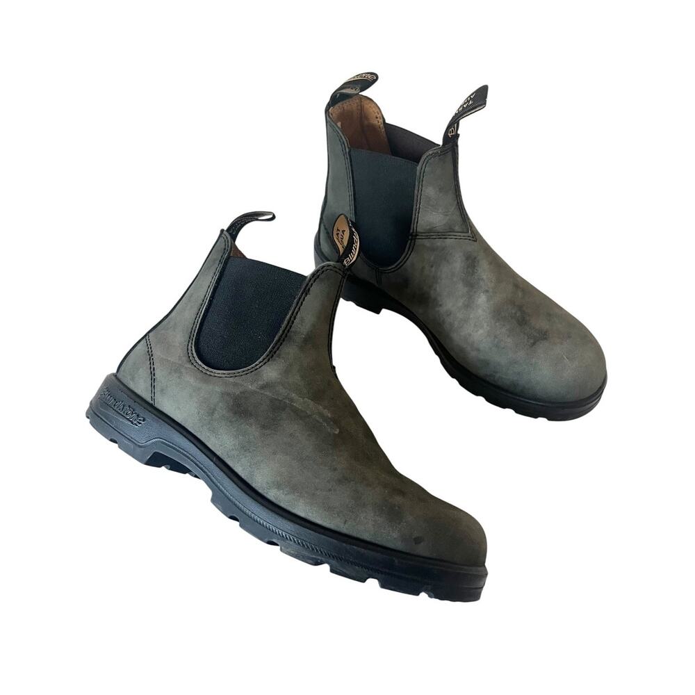 Blundstone 587 Rustic Black Chelsea Boots Size AU 9 / US W 12 / M 10